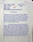 Class 5 handwriting competition2081