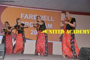 Group dance in farewell program