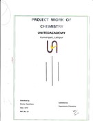 Project work of Chemistry class -12