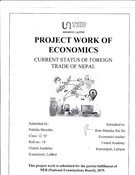 Project work of Economics XIi