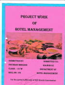 Project work of Hotel  Management XII