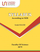 Syllabus according to NEB grade XI and XII faculty of science