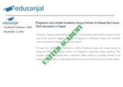UNITED ACADEMY GROUP PARTNER TO SHAPE THE FUTURE TECH EDUCATION IN NEPAL