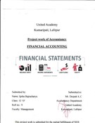 Project of Accountancy XII