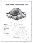 Current status of Nepalese trade