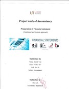 Project work of Accountancy XII